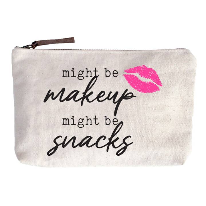 Might be makeup. Might be snacks Zip Pouch for wholesale by Second Nature by Hand