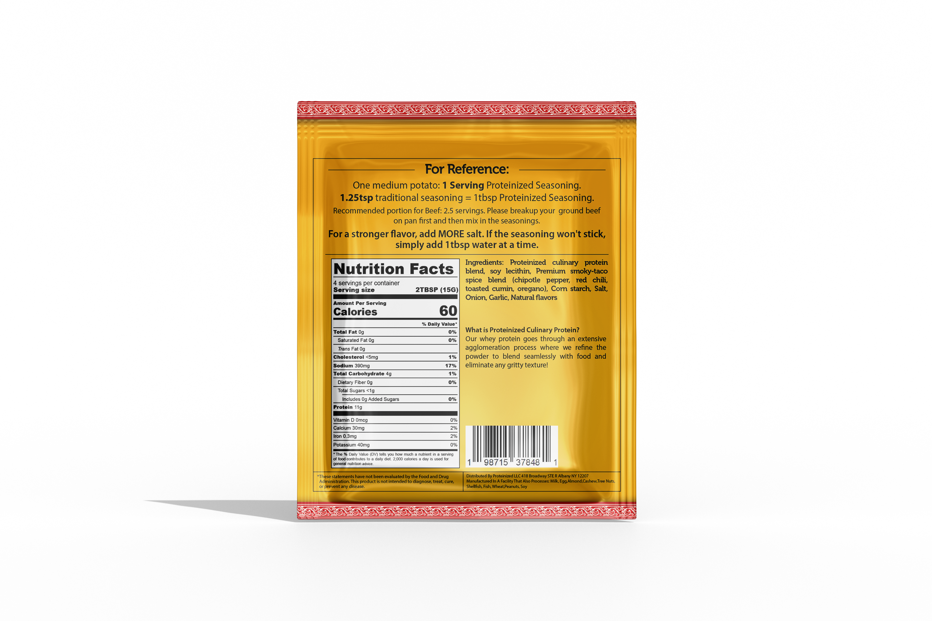 Proteinized – wholesale Dried spice mix – Complete Protein Seasoning Bundle- Variety Pack (12 Servings) & E-Cookbook7