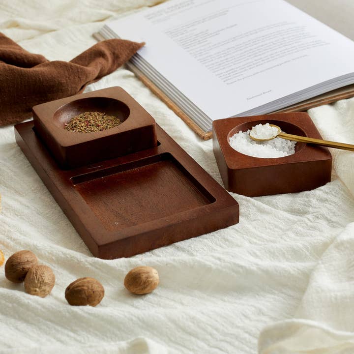 What a Host Home - Wholesale Salt & pepper shaker set - Bergen Salt and Pepper Wood Pinch Pots1