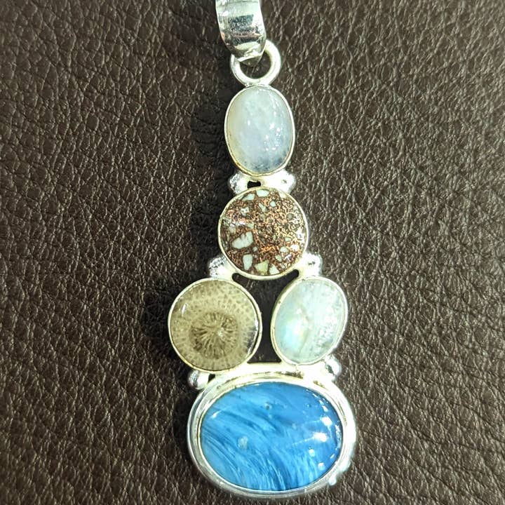 Leland Blue Slag Glasanhänger für den Großhandel von Designs By Evon