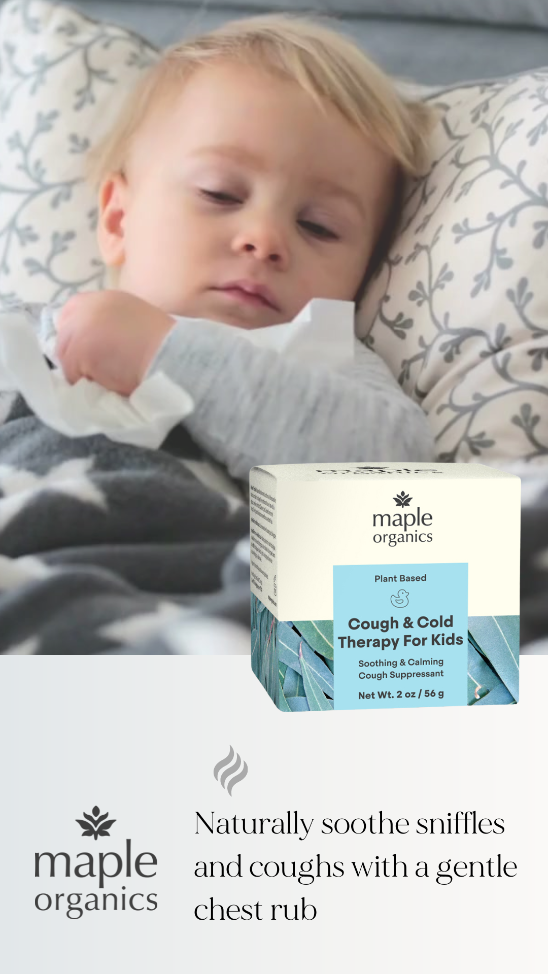 Maple Organics – wholesale Chest rub – Cough & Cold Therapy for Kids - Organic 1