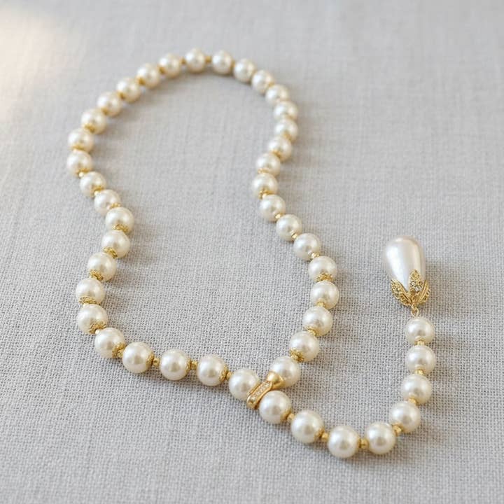 Collar de Perlas Geométrico con Abalorios para venta al por mayor de camilla dovey