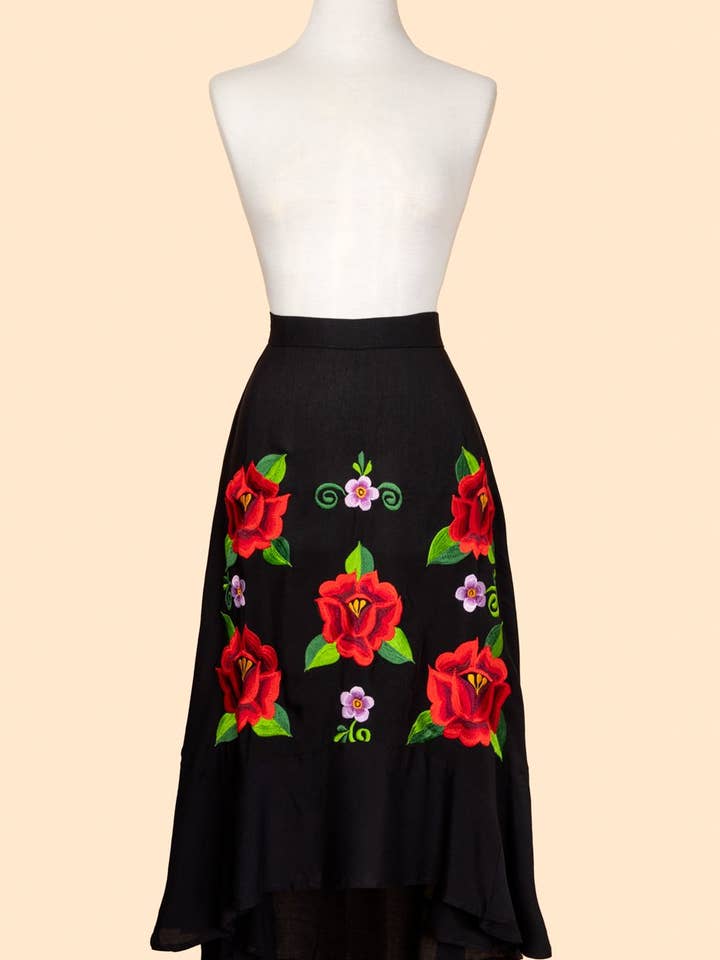 Path to Tulum Embroidered Skirt for wholesale by Ceiba