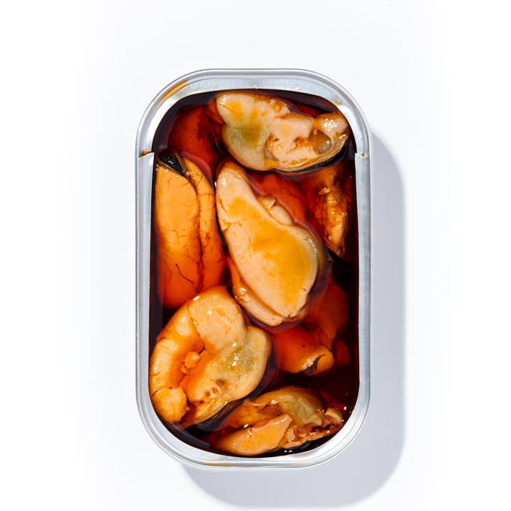 Conservas Luliña - Venta al por mayor Pescados/mariscos - MEJILLONES EN ESCABECHE 8/12 PIEZAS MEDIANOS