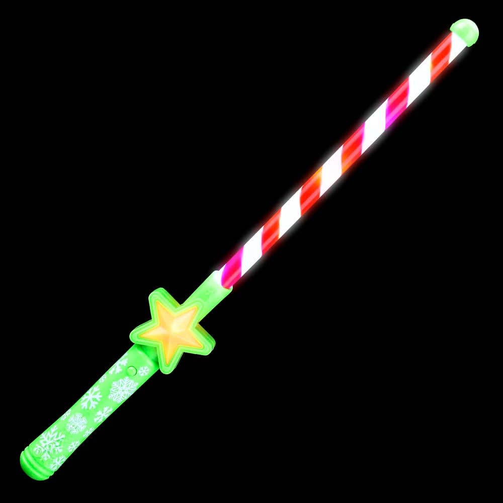 La Luna Bella - Toys - Wholesale Light-Up Toy - Kids & Baby - 16" LIGHT-UP CHRISTMAS THEME WAND LLB Light-up Toys1