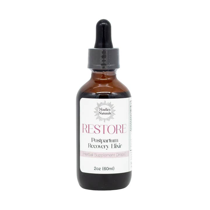 Restaurar Recuperação Pós-Parto Orgânico Elixir - 2oz Conta-gotas Bot por atacado de Noelle’s Naturals