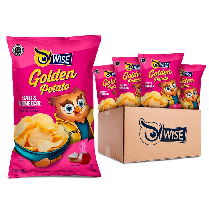 Salt & Vinegar Potato Chips for wholesale by Wise Foods