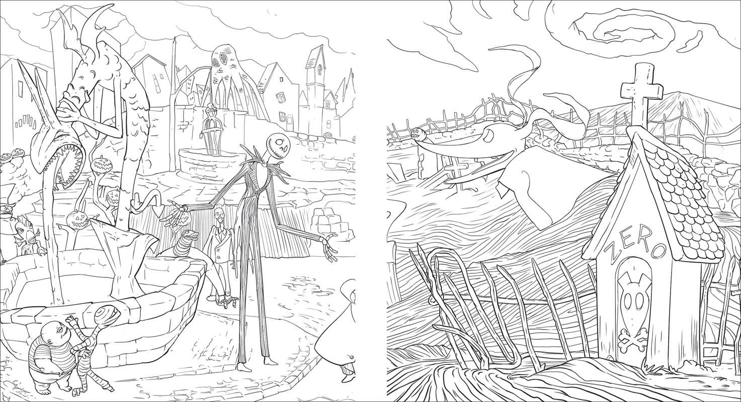 Simon & Schuster - Wholesale Coloring & Activity Book - Adult - Disney Tim Burton's The Nightmare Before Christmas Glow-in-the-Dark Coloring Book by Editors of Thunder Bay Press4