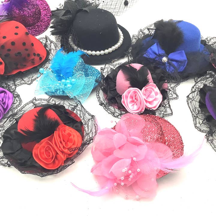 All Little Cute Things - Wholesale Costume - Kids - Mismatched Tea Party Children Hats Fascinators, Dress Up
