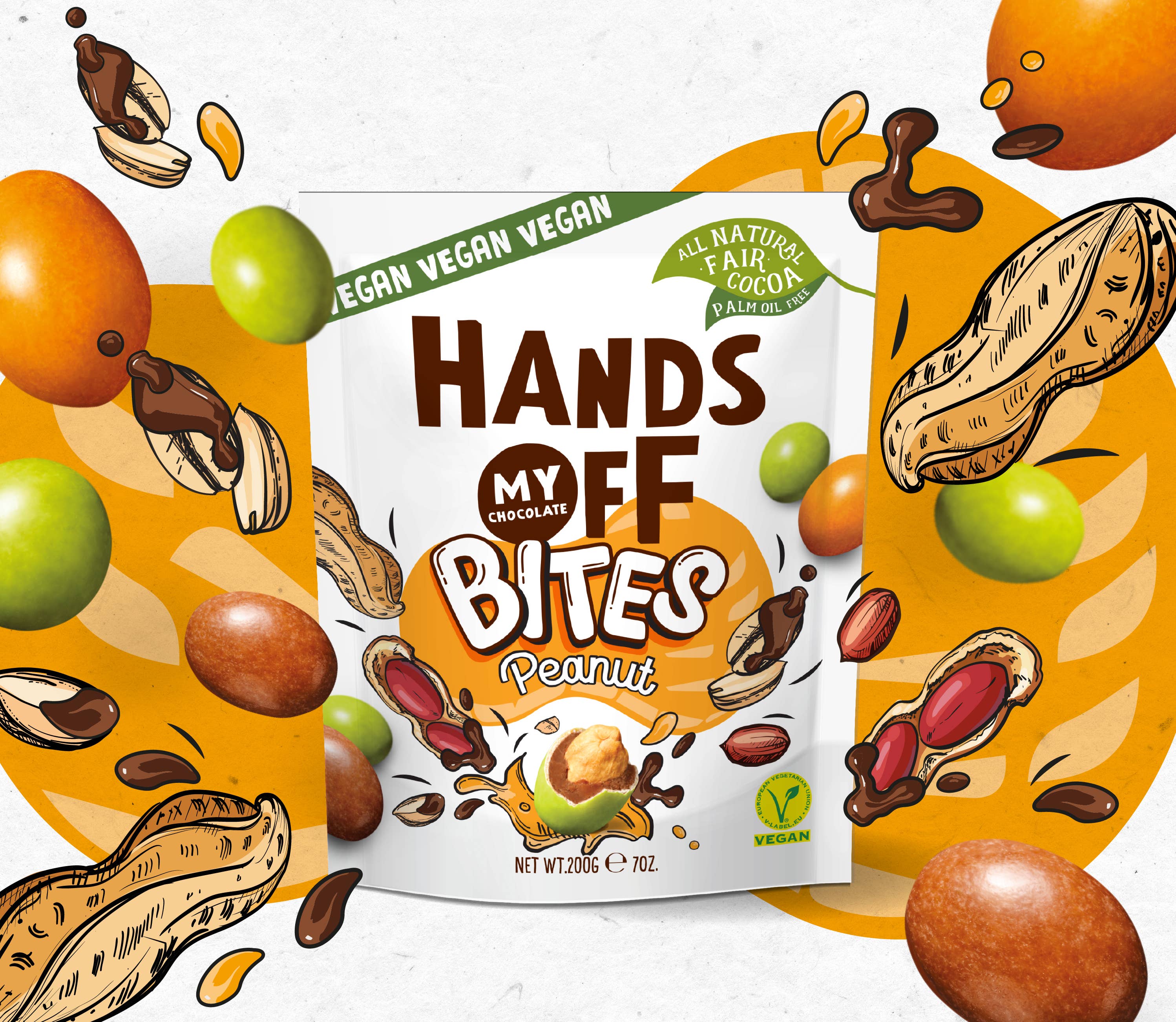 Hands Off - Wholesale Chocolate Covered Sweets - Peanut Bites2