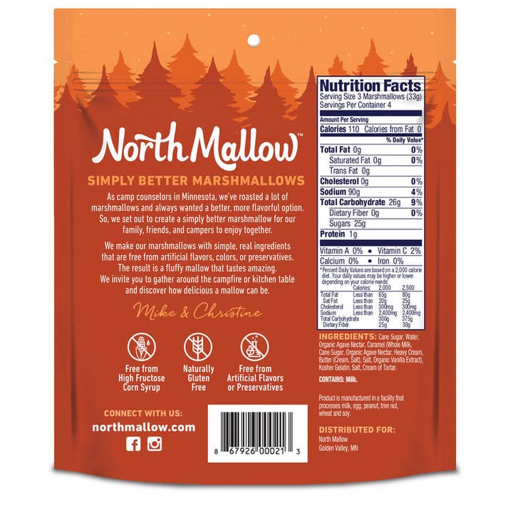 North Mallow - Wholesale Marshmallow - Caramel Swirl Marshmallow