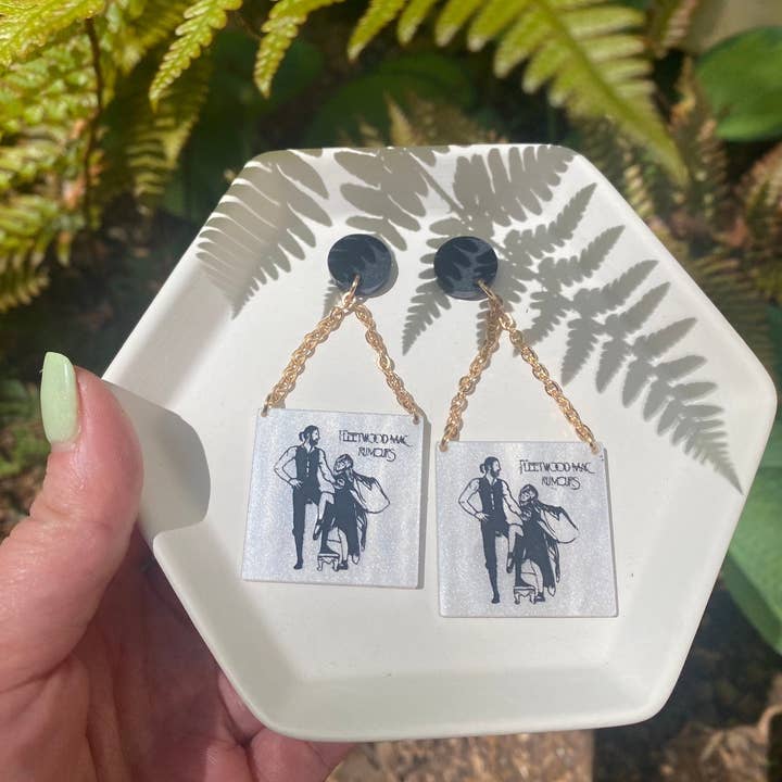 Quirky Bird - Wholesale Dangle Earrings - Rumours Album Cover Earrings | Fleetwood Mac Earrings