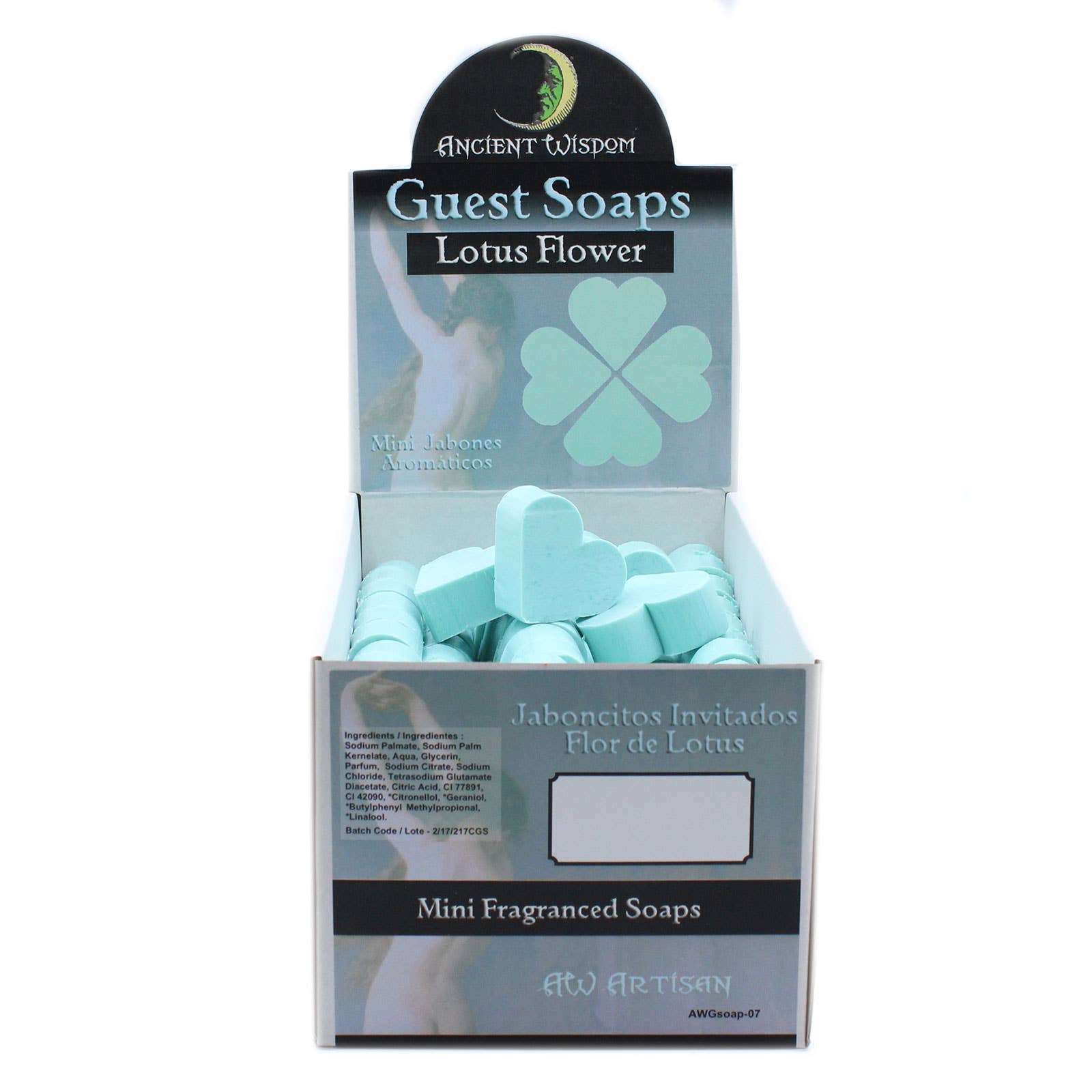 Ancient Wisdom – wholesale Bar Soap – Heart Guest Soap - Lotus Flower2