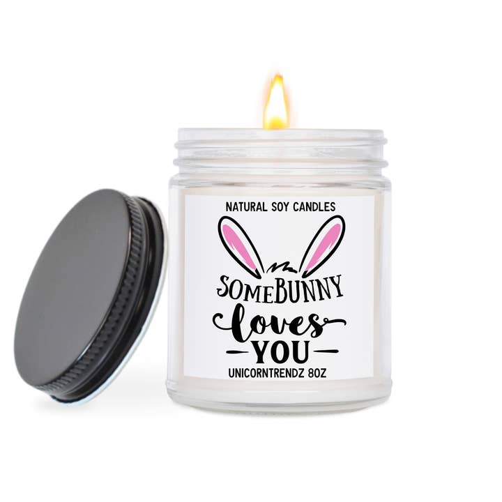 Presentes de Páscoa, Vela de Páscoa, Vela de soja, Cesta de presente de Páscoa por atacado de Unicorntrendz