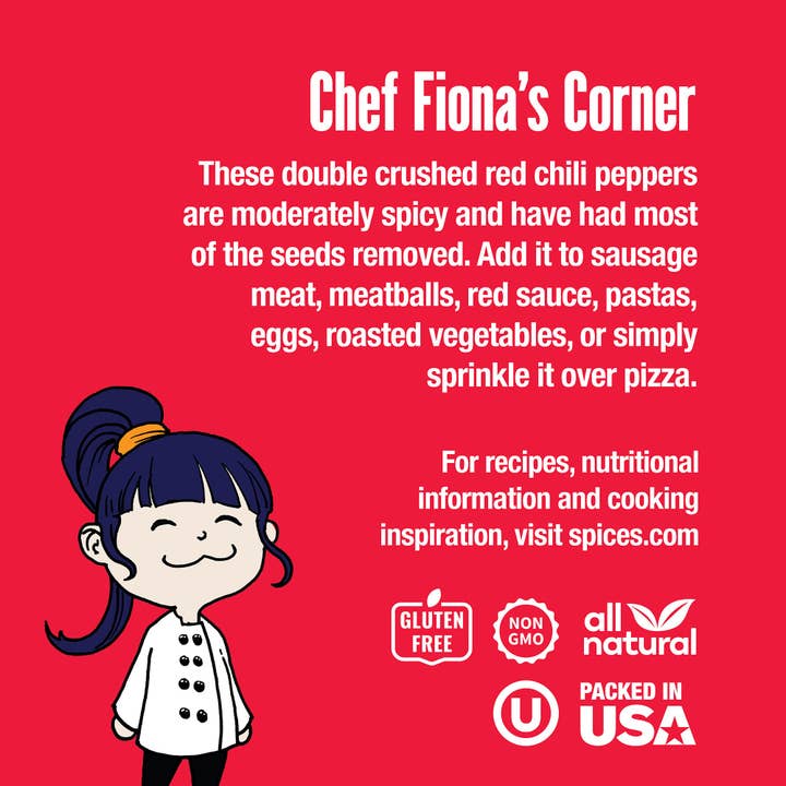 THE SPICE LAB - Wholesale Dried Spice - Double Crushed Red Pepper Flakes- Case of 6 - 3.1 oz Shaker Jars ($3.00 ea.) - Item #5081-PJ4-GRO2