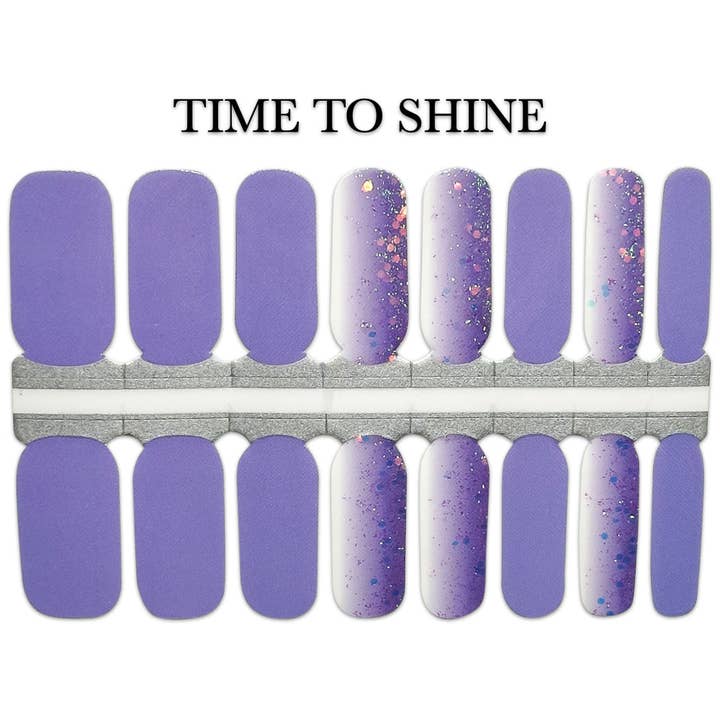 Nail Wrap - Time to Shine for wholesale by Salted Avenue