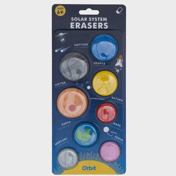 Solar Systems Erasers for wholesale by SUCK UK Ltd - USA