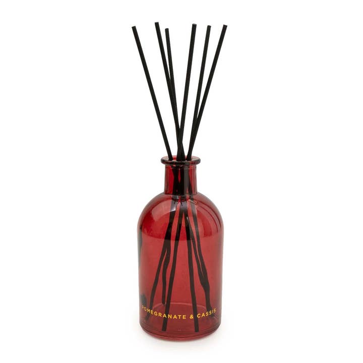 Pomegranate Red 250ml Reed Diffuser - Pomegranate & Cassis 6PK for wholesale by Candlelight Products Ltd