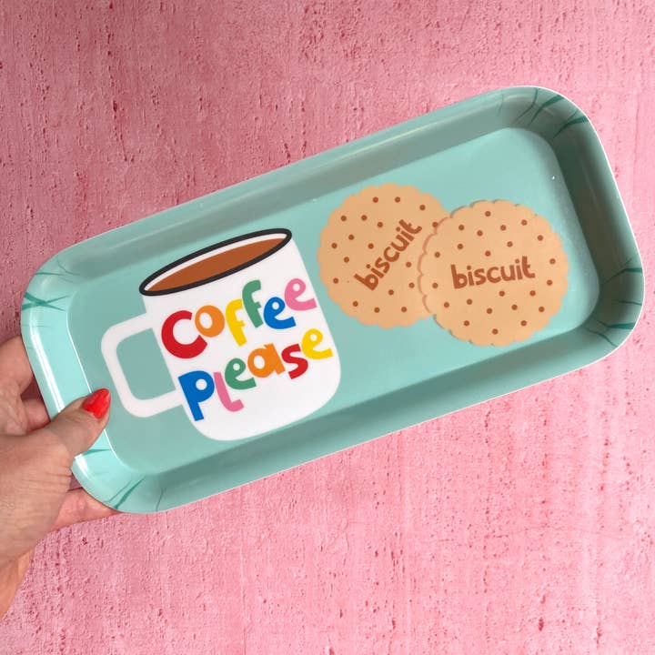 Poppekins - Wholesale Serving Tray - Coffee and Biscuits Melamine Tray7