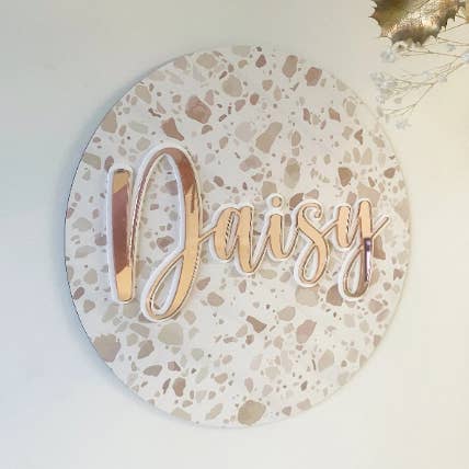 Terrozza Design Custom wall plaque | Personalised wall plaque for wholesale by Lavender Co Creative