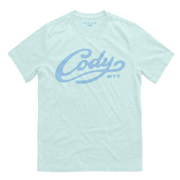 Cody Script Tee for wholesale by Go Slo