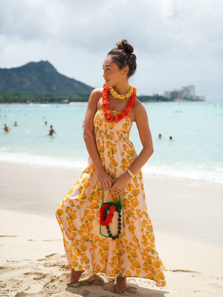 EHA Culture - Wholesale Dress - Women's - Maile Strapless Dress in ‘Ilima