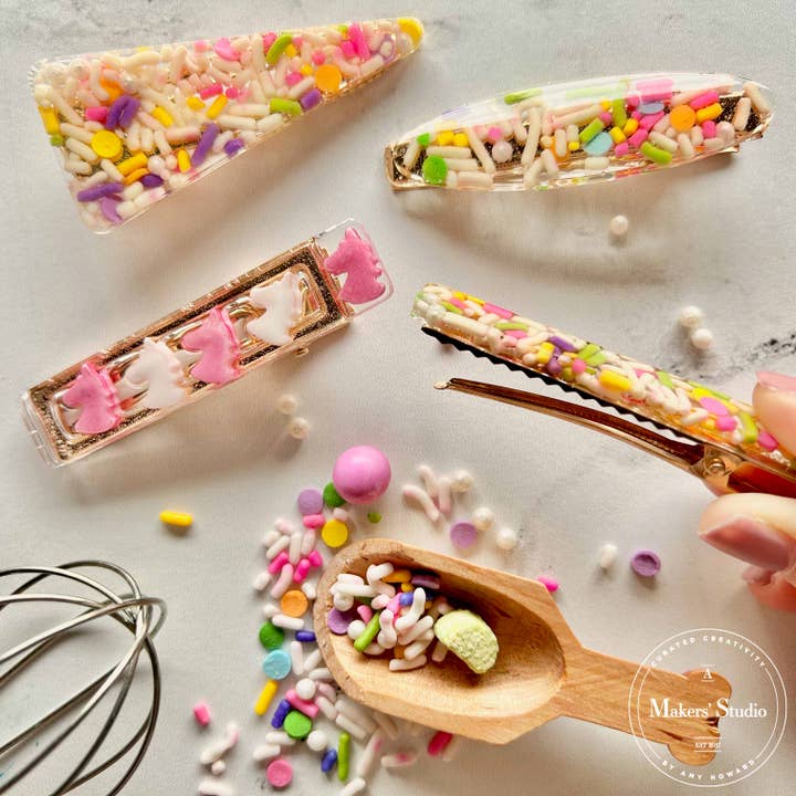 Geometric Barrettes for wholesale by A Makers' Studio