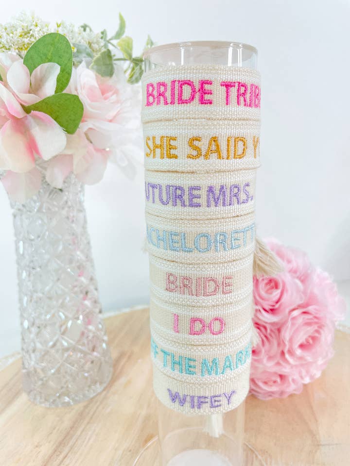 Bachelorette Tassel Bracelet / Bachelorette Party Bracelet for wholesale by EstelleJoyLynn, LLC