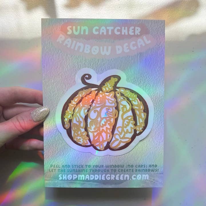 Pumpa Vinyl Suncatcher Dekaler för wholesale av Maddie Green Designs