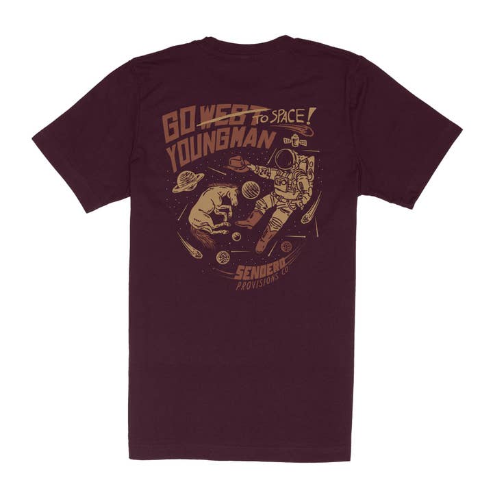 Sendero Provisions Company - Wholesale Screen Printed T-Shirt - Unisex - To Space T-Shirt