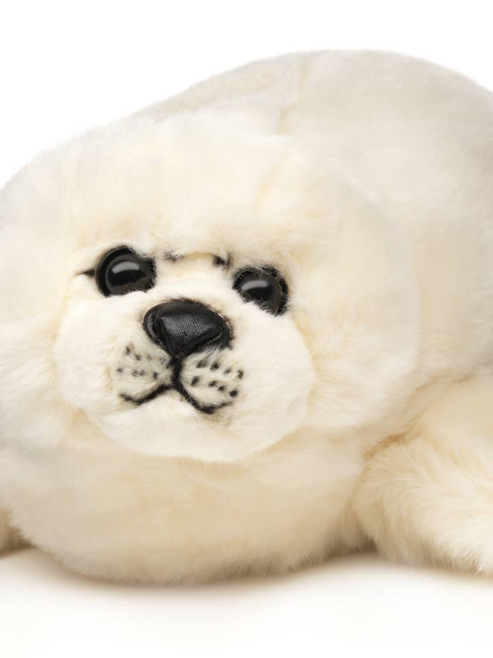 White seal - 36 cm (length) - cuddly/plush toy for wholesale by Uni Toys