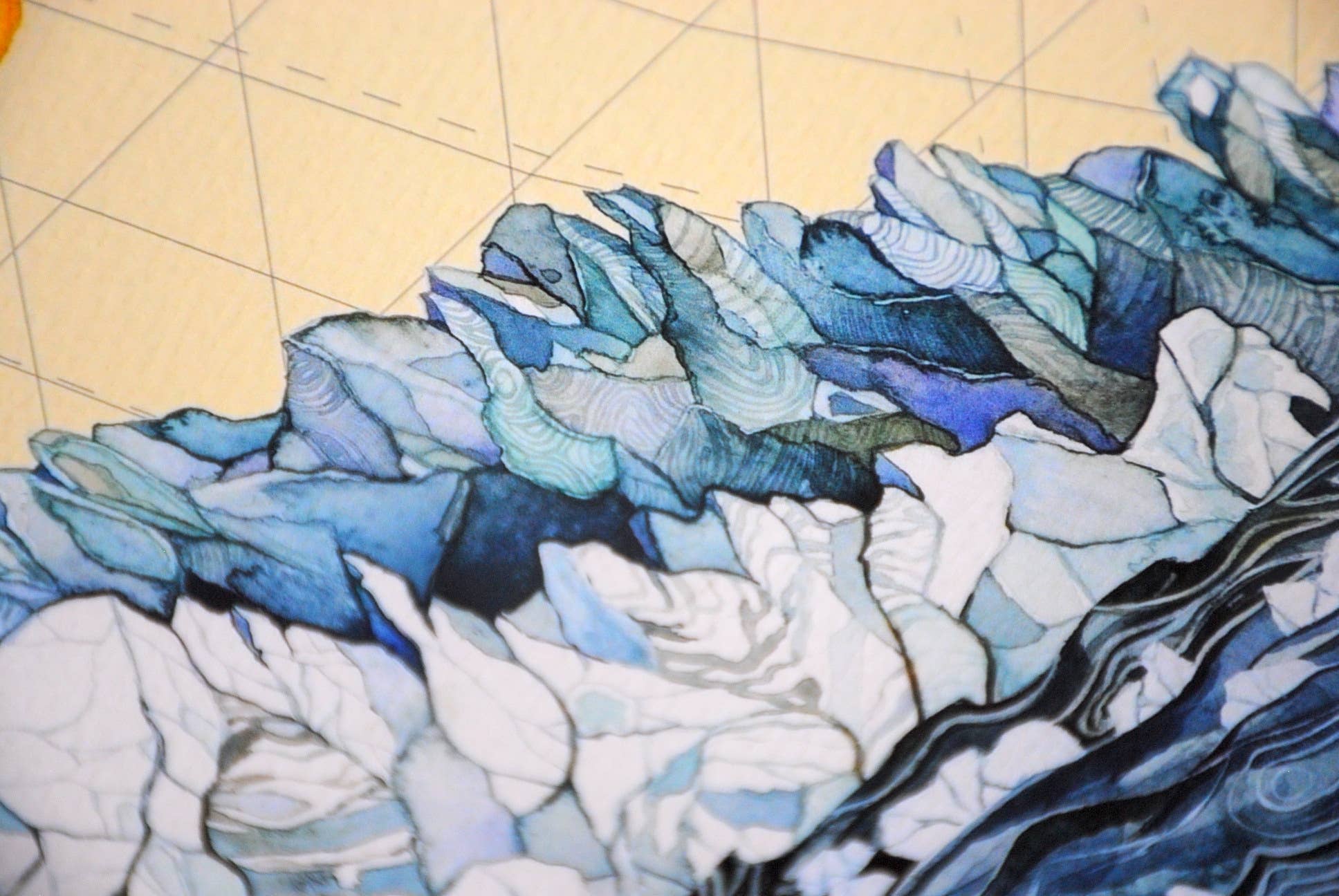 Jill Pelto Art - Wholesale Art Print - Glaciers, Oceans, and Suns Art Print2