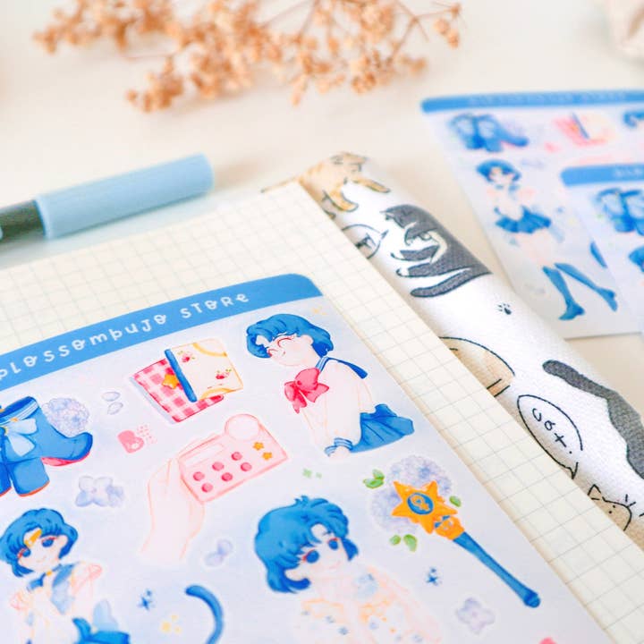 BlossomBujo Store - Wholesale Sticker - Stickersheet Vinyl - Sailor Moon9