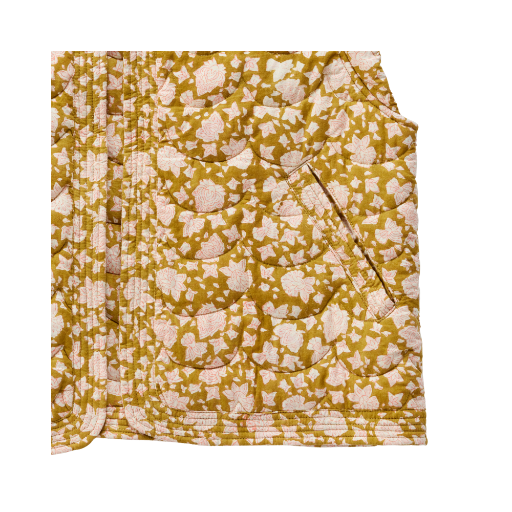 Bonheur du Jour - Wholesale Outerwear Vest - Women's - Cherry Women's Sleeveless Jacket - Arushi Bronze Green2