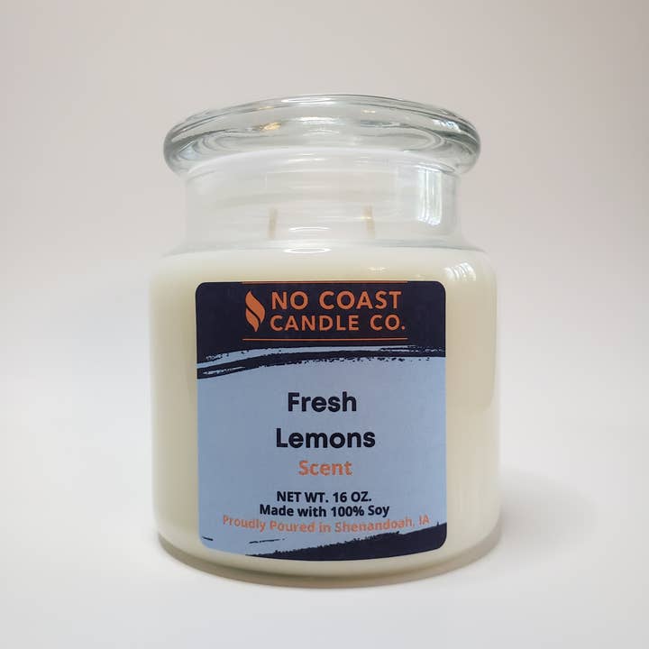No Coast Candle – wholesale Jar/filled candle – Fresh Lemons