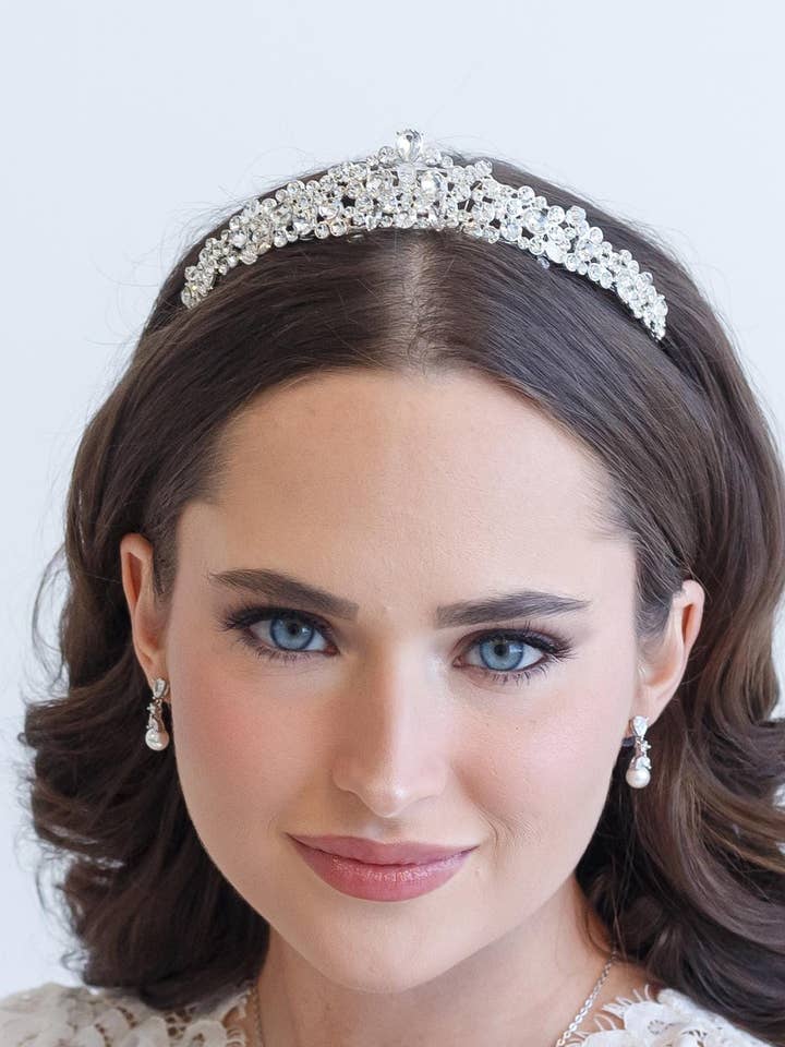 Victoria Crystal Tiara for wholesale by allureweddingjewelry