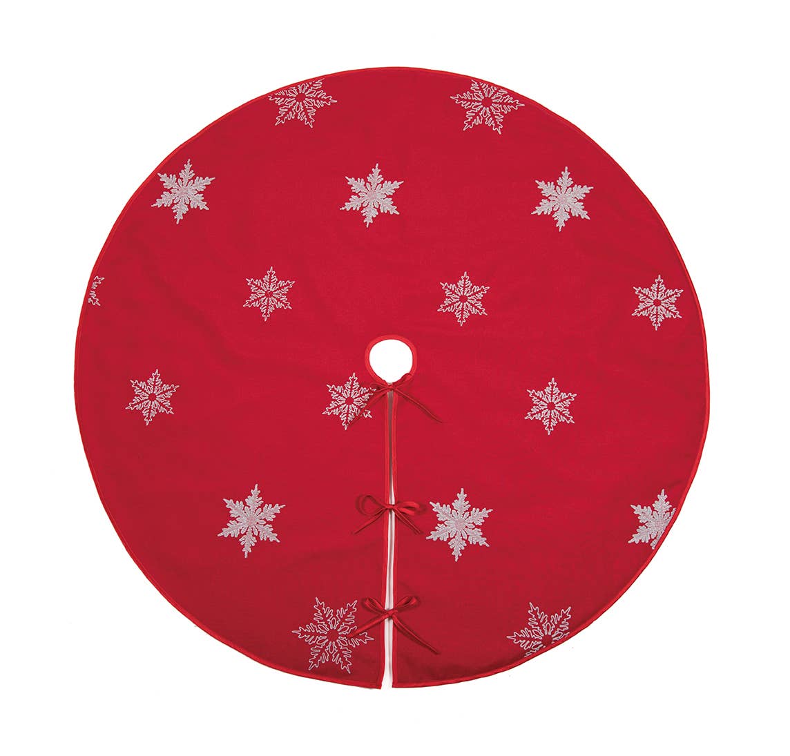 Xia Home Fashions & Manor Luxe – Großhandel Baumrock – 56 „Runder Glisten Schneeflocke gestickter Weihnachtsbaum-Rock4