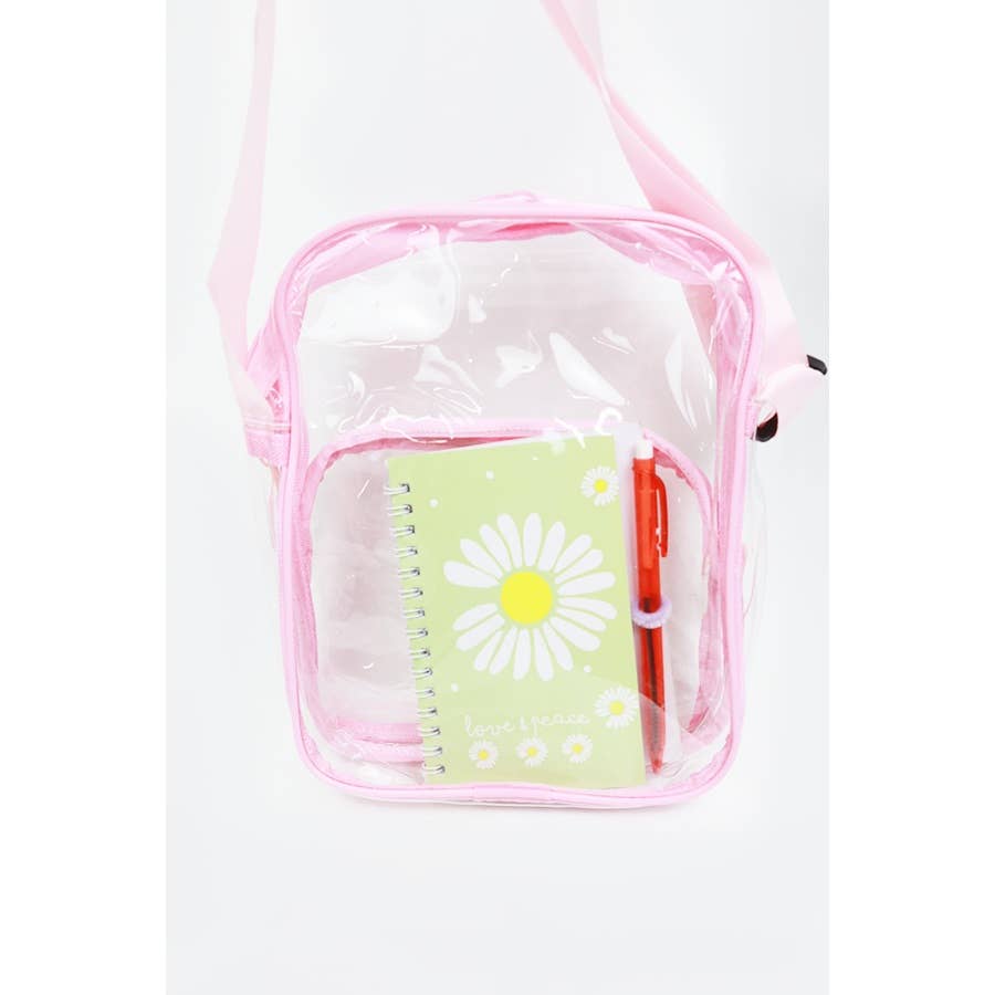 MIX COLOR Clear Transparent Crossbody Bag for wholesale on Faire5