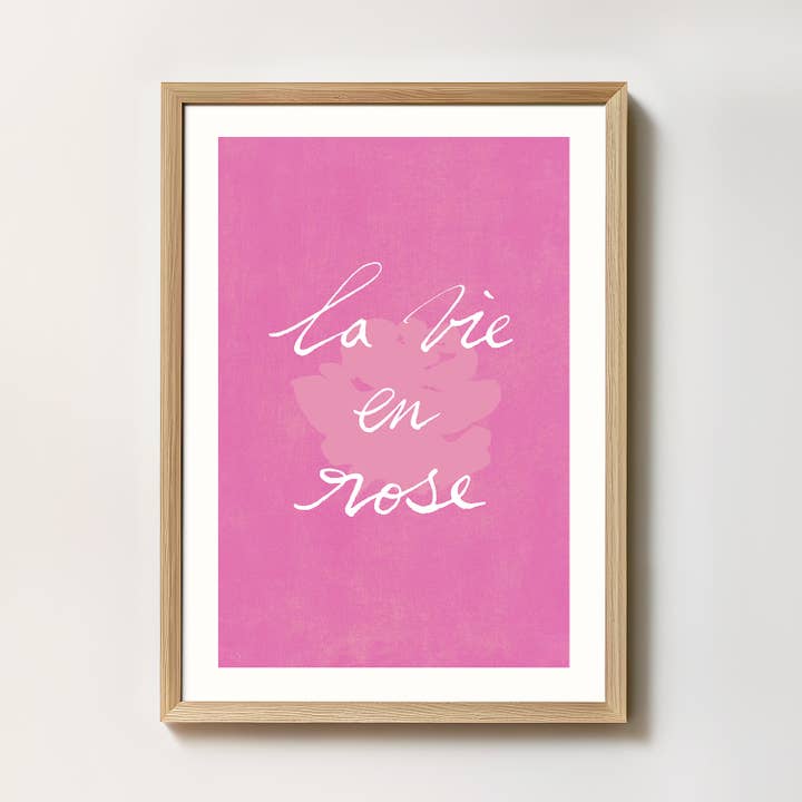 Kunstdruk "Leven in Roze" Frans voor wholesale door intemporalis
