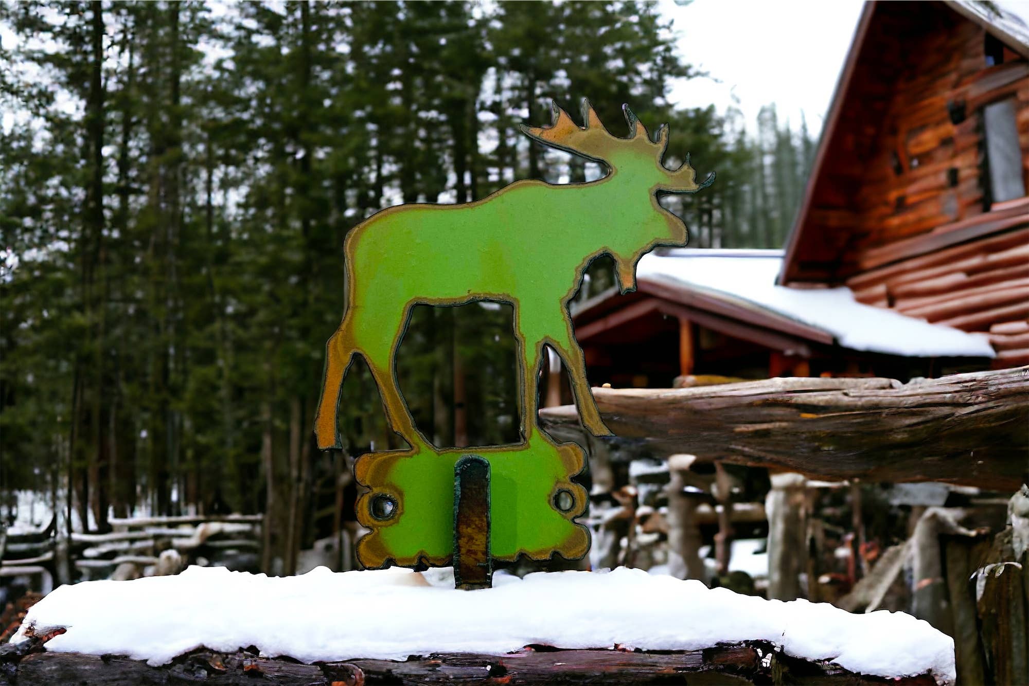 Iron Jewel - Vendita all'ingrosso Gancio da parete - Moose key Hook Wall Organizza la cucina souvenir della cabina del lodge2