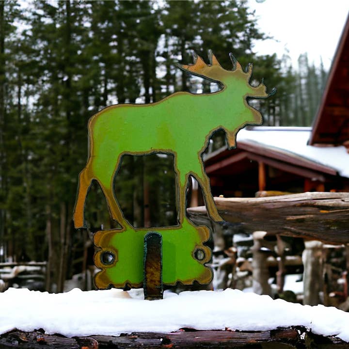 Iron Jewel - Vendita all'ingrosso Gancio da parete - Moose key Hook Wall Organizza la cucina souvenir della cabina del lodge2