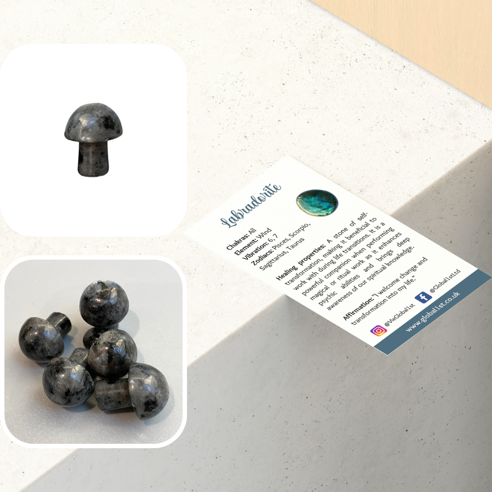 VIE - Wholesale Spiritual Stone/Crystal - Crystal Mushroom, 2cm20