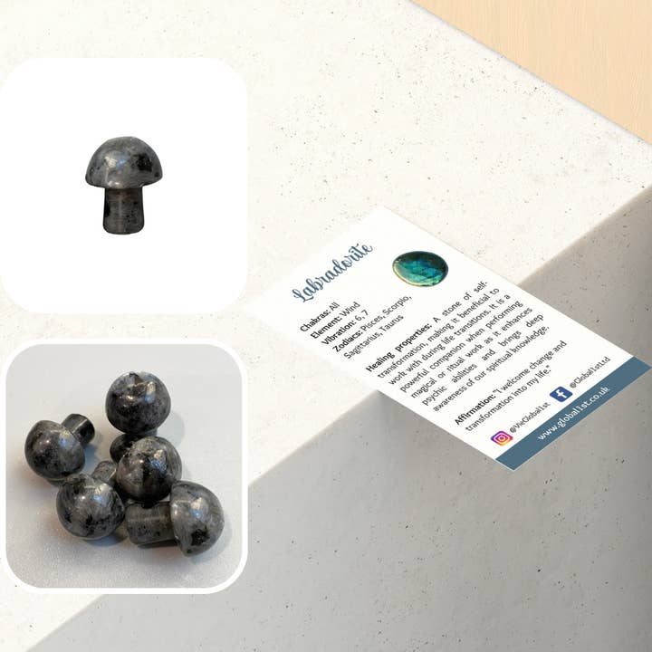 VIE - Wholesale Spiritual Stone/Crystal - Crystal Mushroom, 2cm20