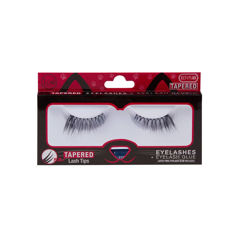 J.Cat Beauty - Wholesale False/Fake Eyelashes - Tapered Eyelashes + Eyelash Glue2