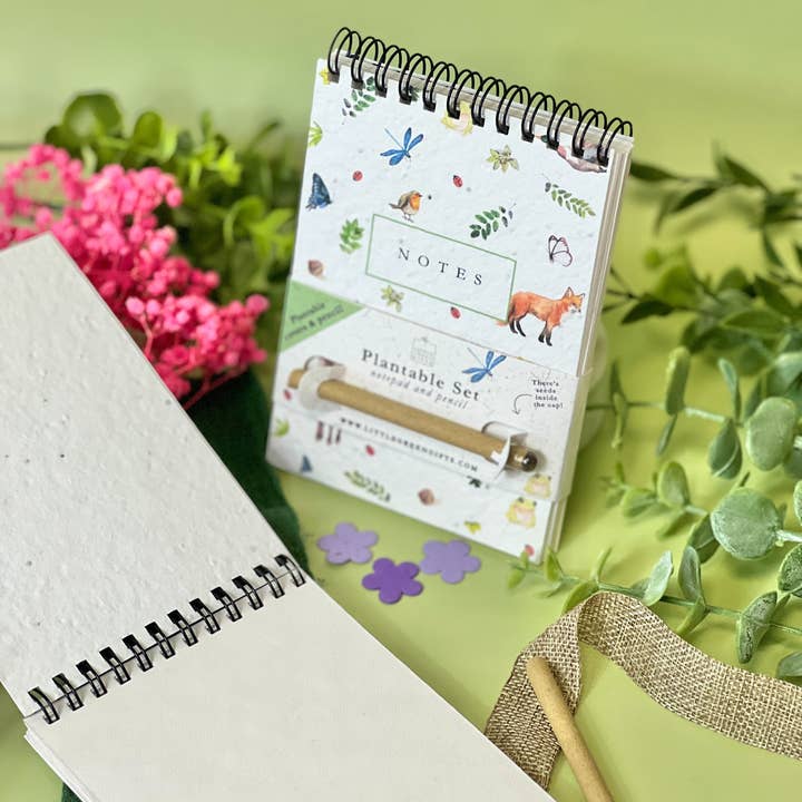Little Green Gifts – wholesale Notepad – A6 Notepad & Pencil Set - Choice Of Designs (TU-6)5