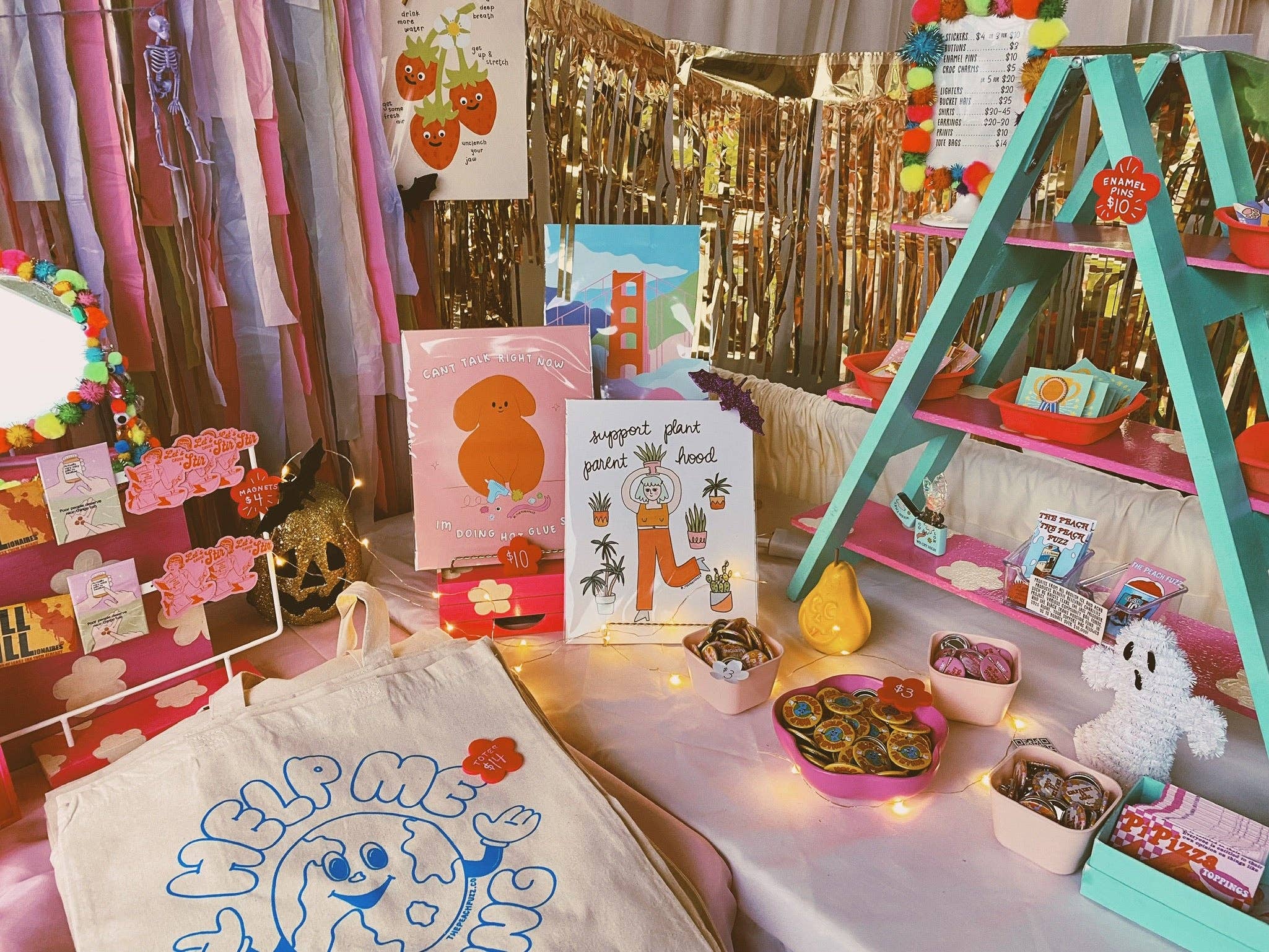 The Peach Fuzz - Wholesale Art Print - Hot Glue Shit Print3