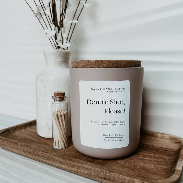Savvy Handcrafts - Wholesale Jar/Filled Candle - 12oz Candle - Double Shot, Please!4
