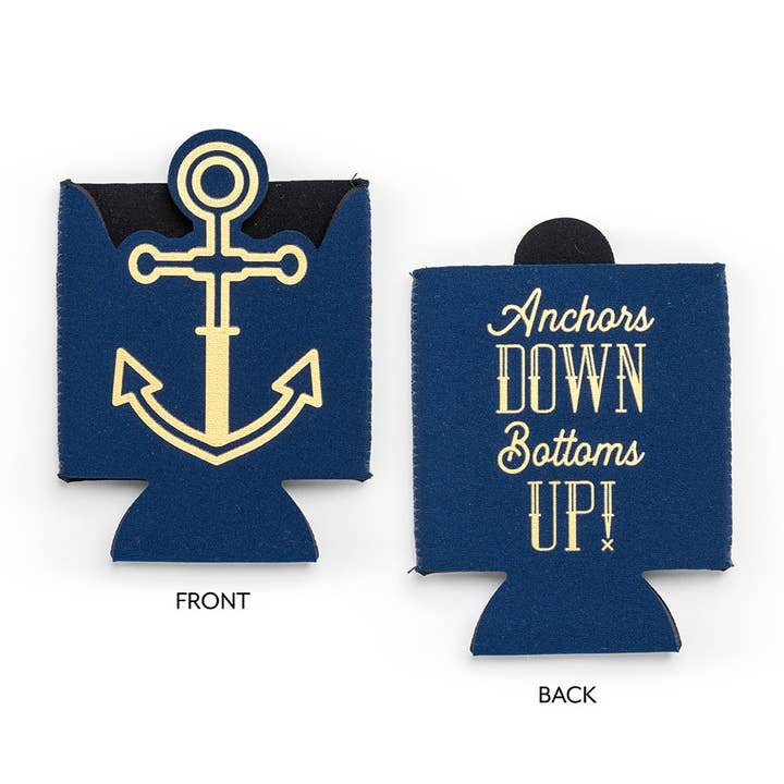 Neoprene Foam Drink Holder - Bottoms Up for wholesale by Weddingstar Inc.