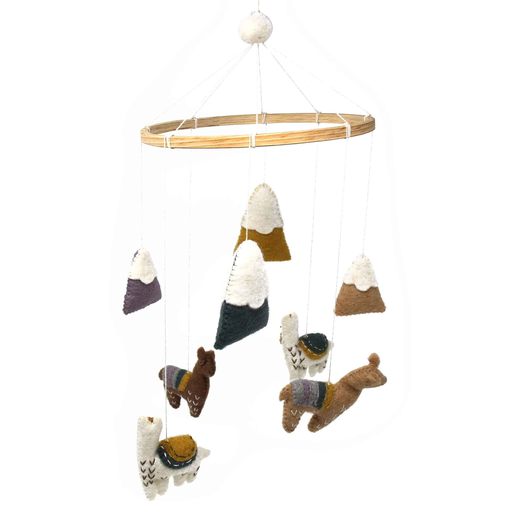 Global Crafts - Vendita all'ingrosso Giostrina culla - Carillon per culla con lama in feltro4