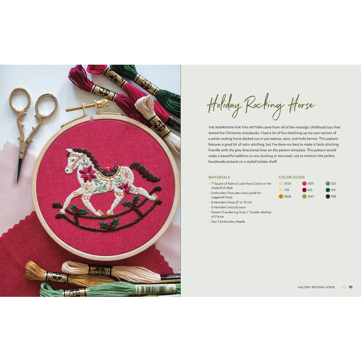 Rocky Nook - Wholesale Crafts, hobbies and DIY - Handmade Holiday - Embroidery Patterns for Christmas Crafts8